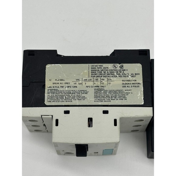 Siemens 3rv1011-1ka10 and Siemens 3rt1016-1ak61 Bundle Circuit Breakers - Picture 7 of 9